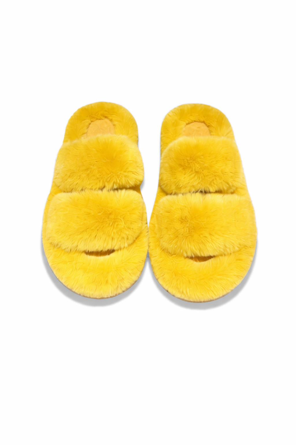 Chaussons femme jaunes – doux, chauds et confortables