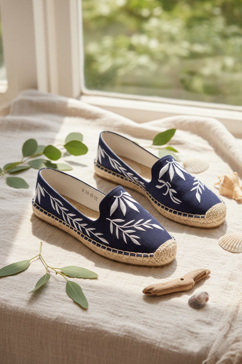 Espadrilles femme bleu marine – élégantes, confortables et antidérapantes