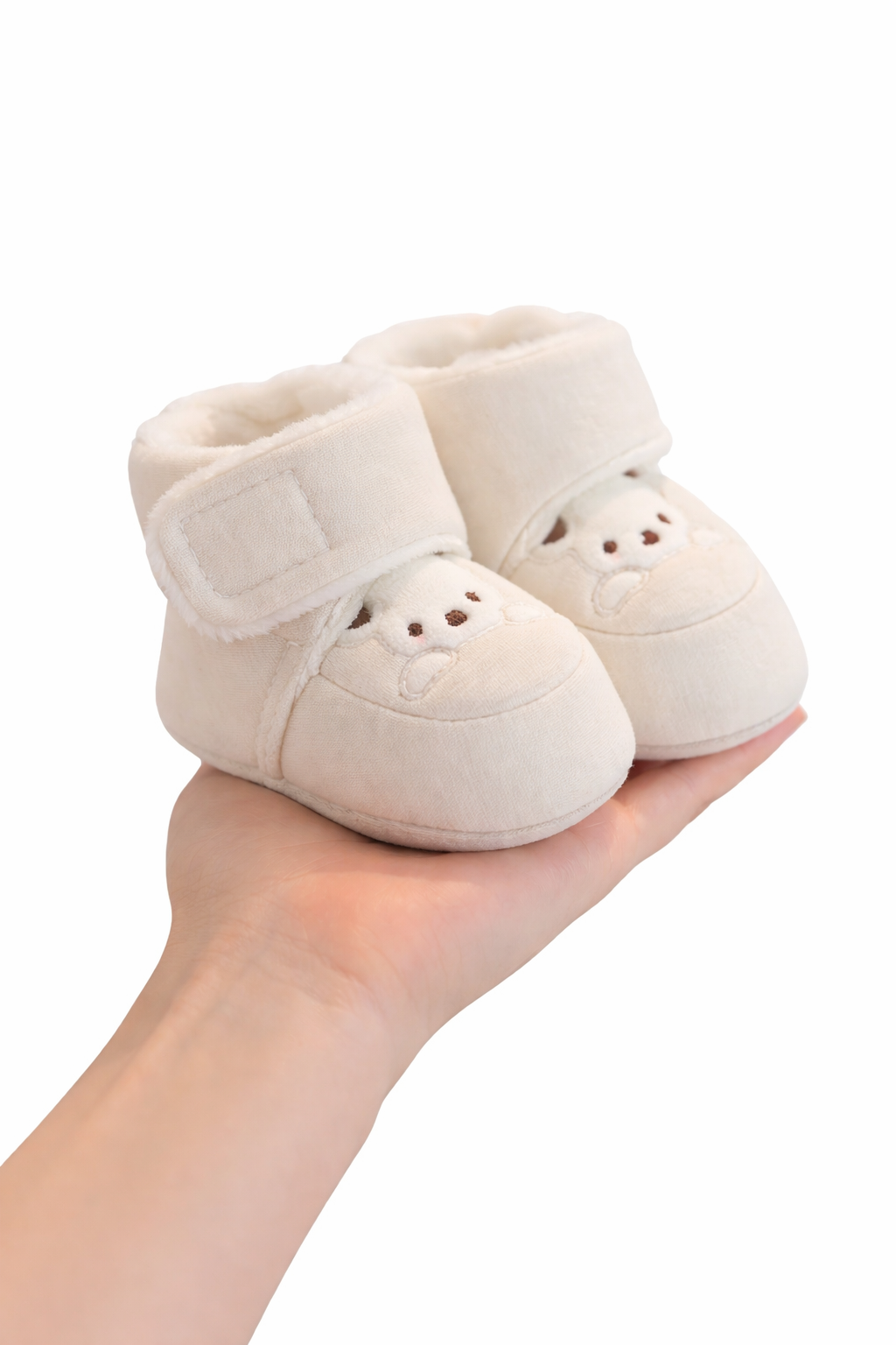 Chaussons bébé blancs – souples, légers et parfaits pour les premiers pas