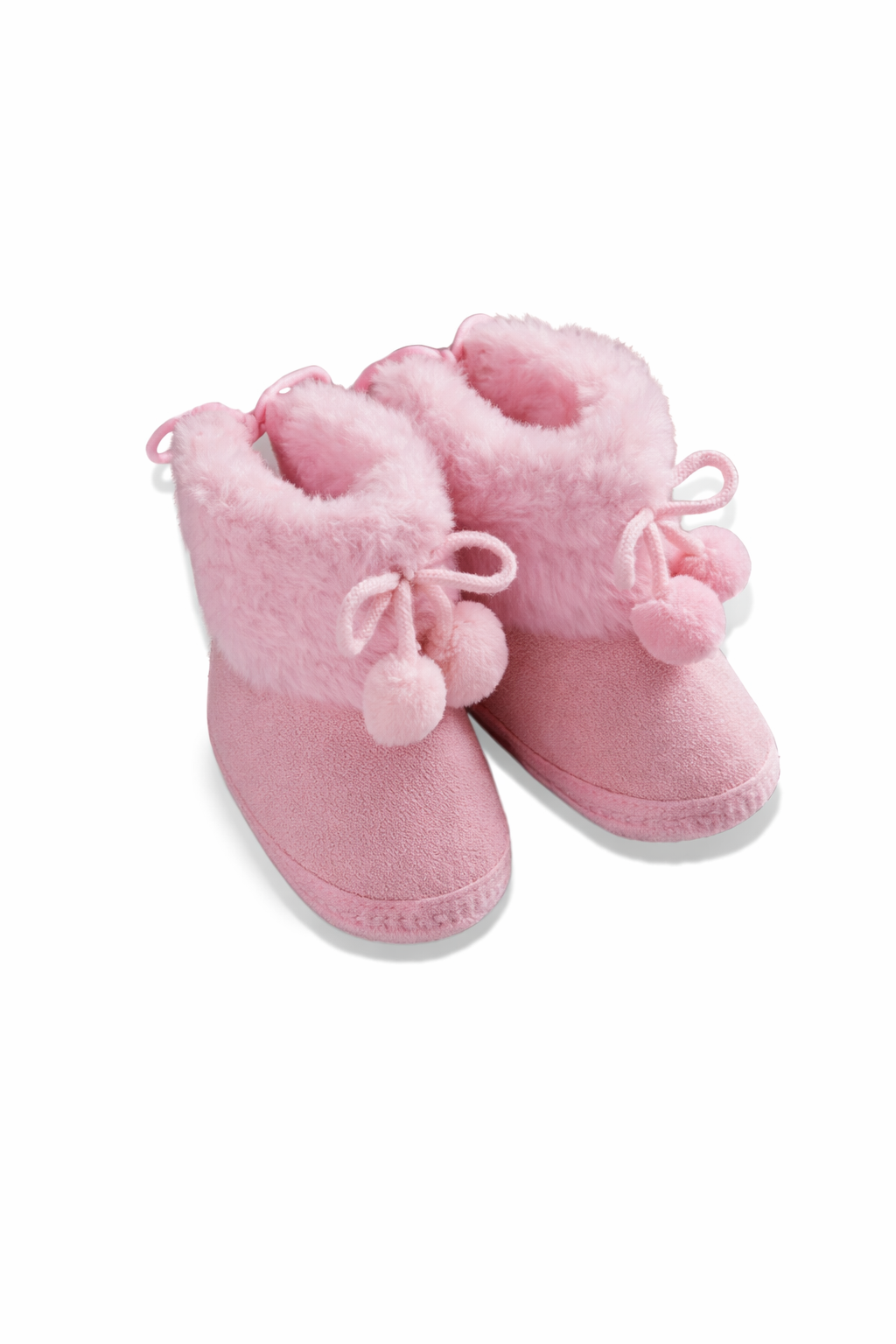 Chaussons bébé roses – souples, légers et antidérapants