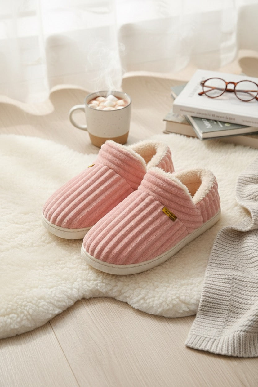 Chaussons bottes femme roses – douces, chaudes et confortables