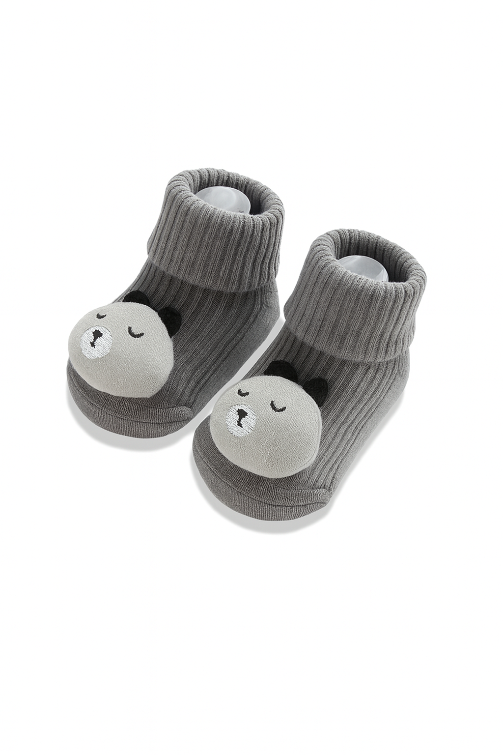 Chaussettes Bébé Garçon Antidérapantes Grises – Confort & Stabilité