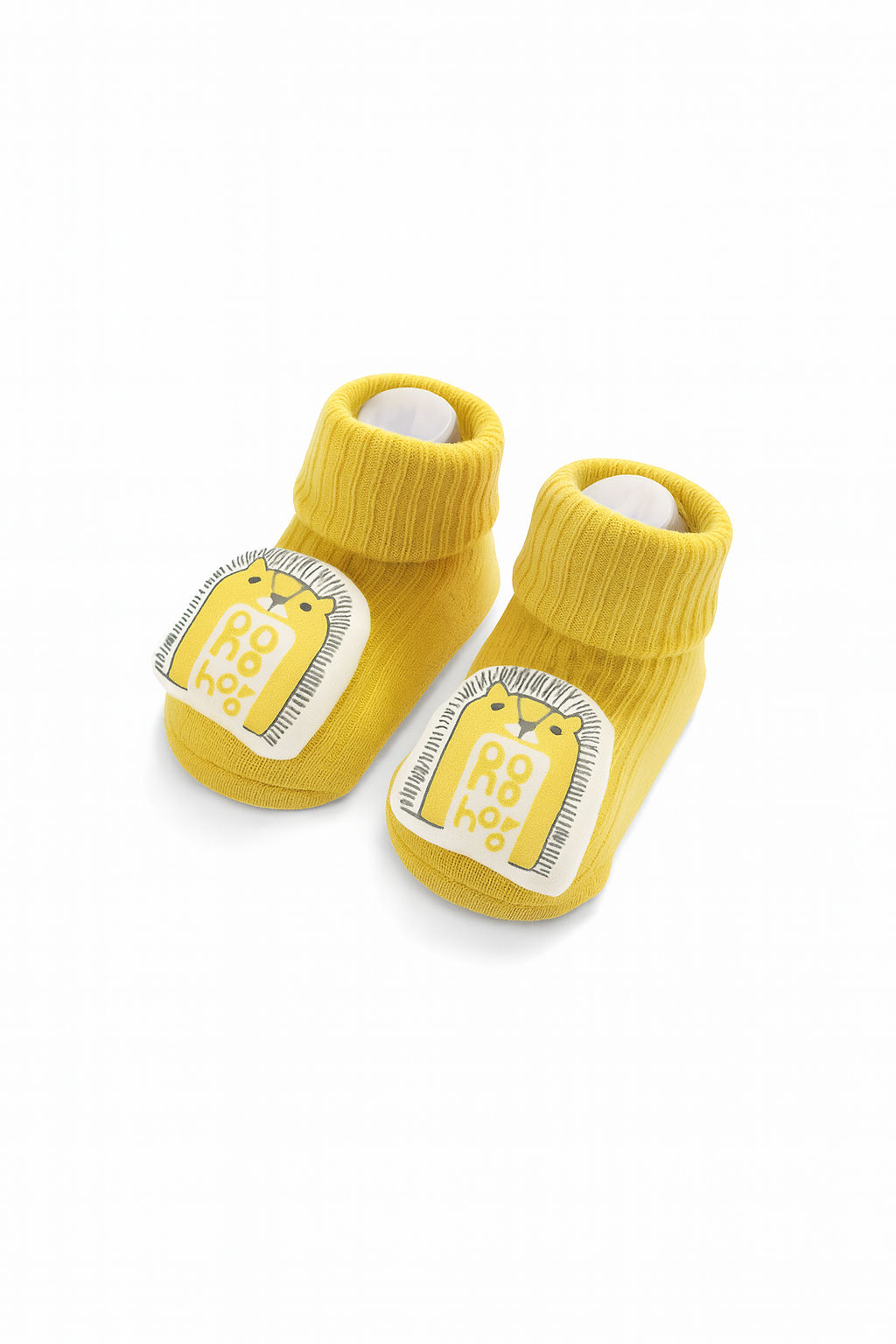 Chaussettes Bébé Chaudes Antidérapantes Jaune – Idéales pour l’Hiver
