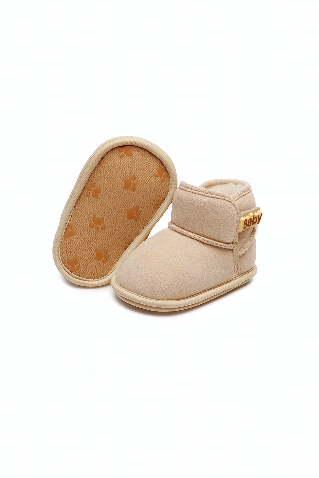 Chaussons bébé roses extérieur – souples, antidérapants et résistants