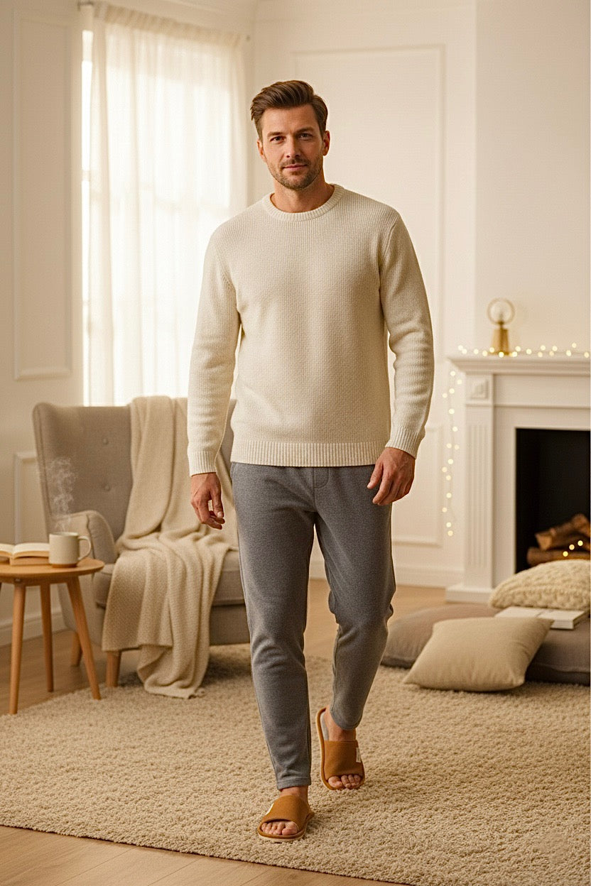 Chaussons homme Camel daim – doux, chauds et confortables hiver