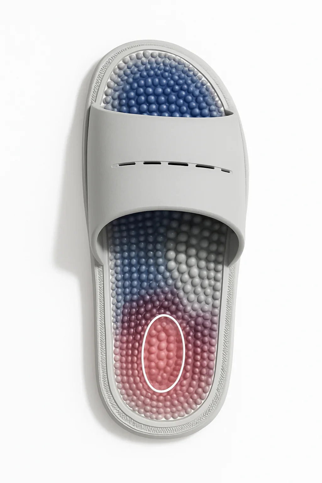 Claquettes homme orthopédiques – confort et semelle antidérapante grises