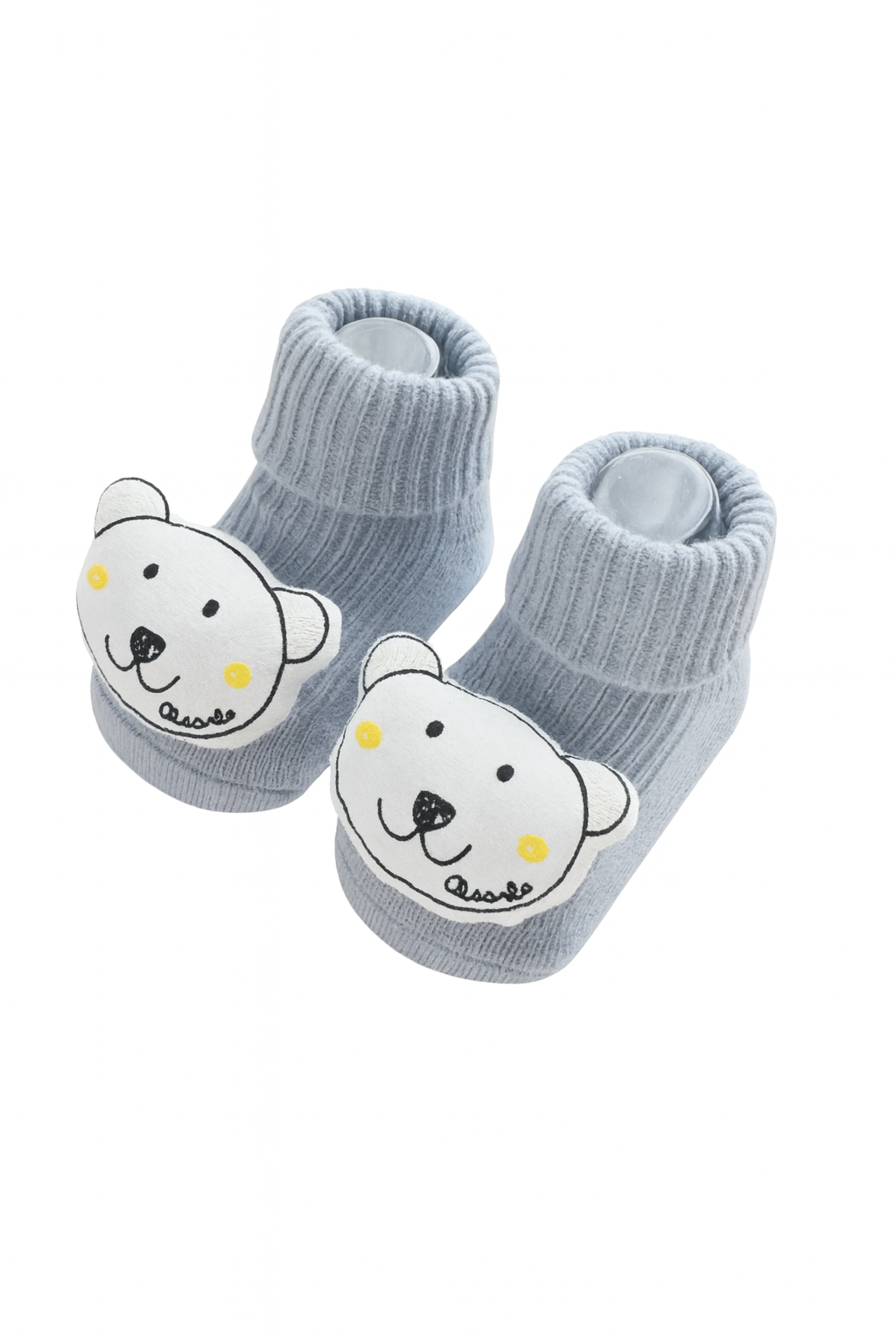 Chaussettes Bébé Bleues Antidérapantes – Légères & Respirantes