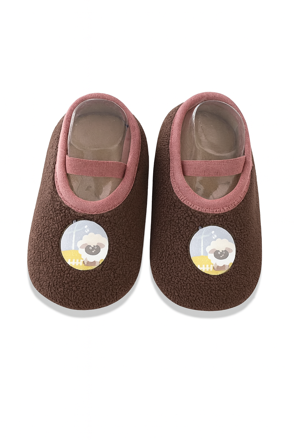 Chaussons bébé marron – souples, légers et antidérapants