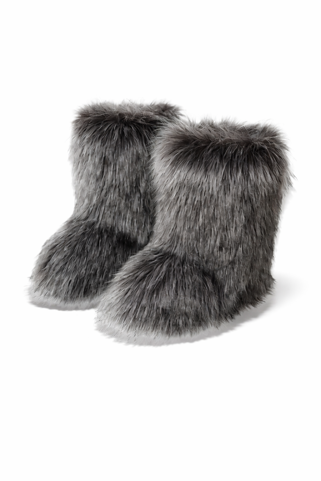 Chaussons bottes homme grises – fourrées, chaudes et semelle épaisse