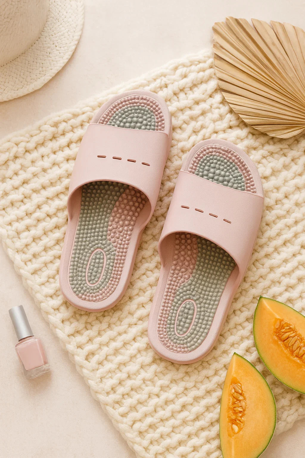 Claquettes femme été roses – confort léger et semelle antidérapante