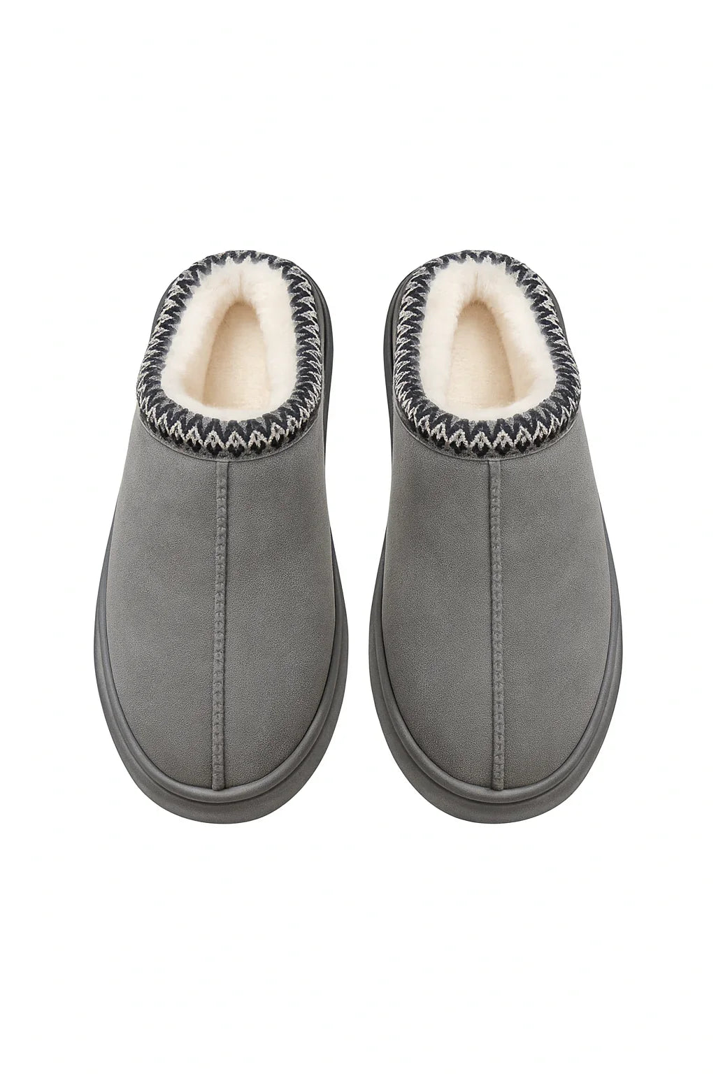 Chaussons femme gris — doux, confortables et antidérapants