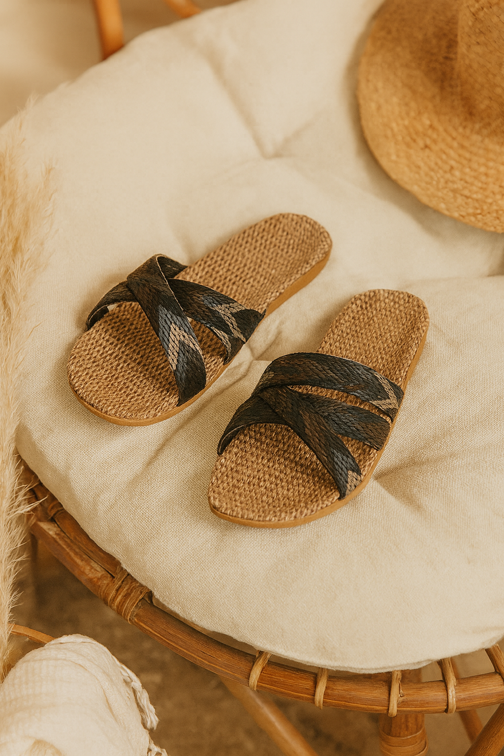 Sandales femme été noir/marron – confort et légèreté