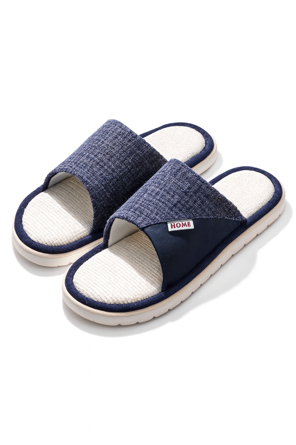 Chaussons homme bleus – souples, confortables et légers