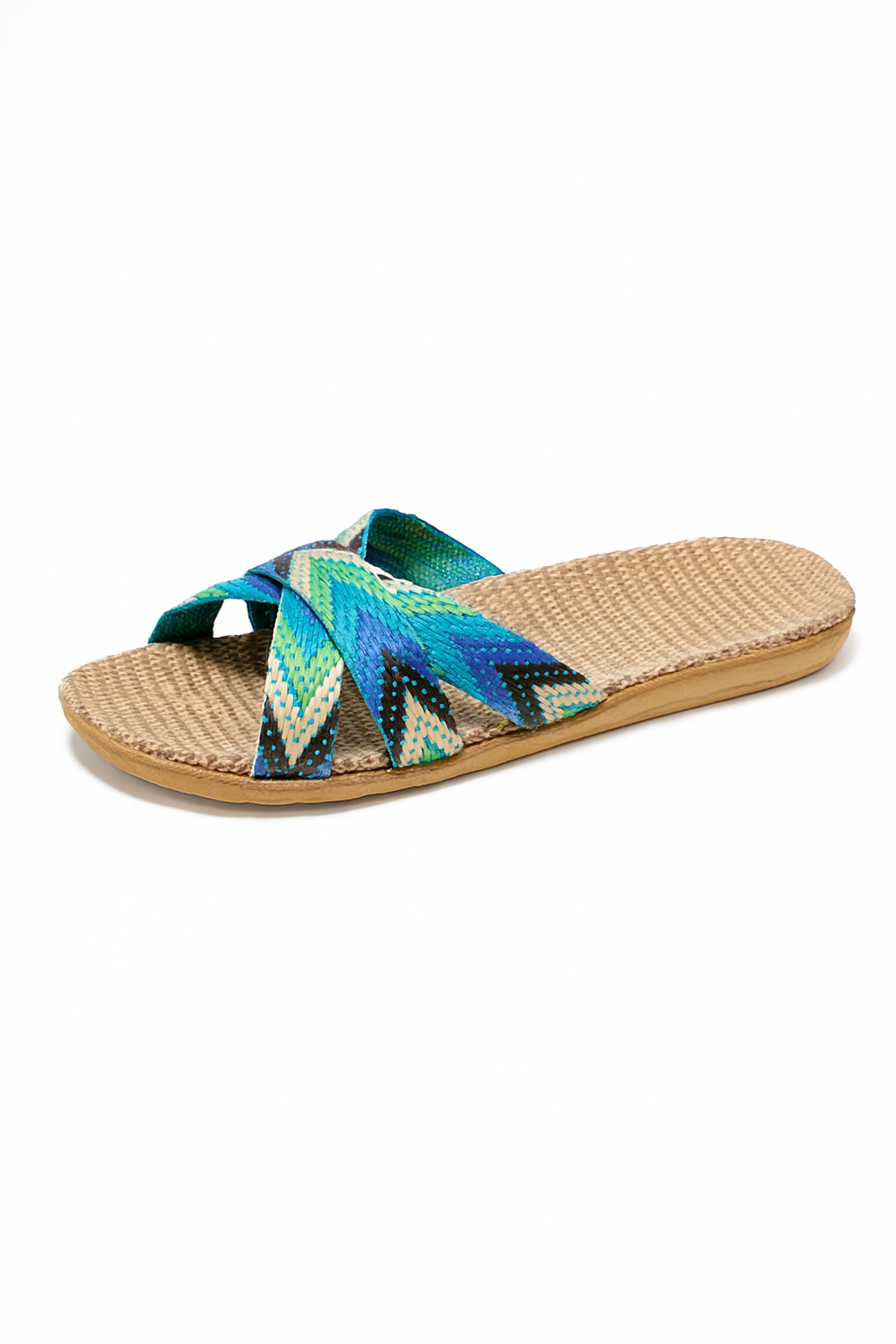 Sandales femme été confort semelle souple – dégradé bleu