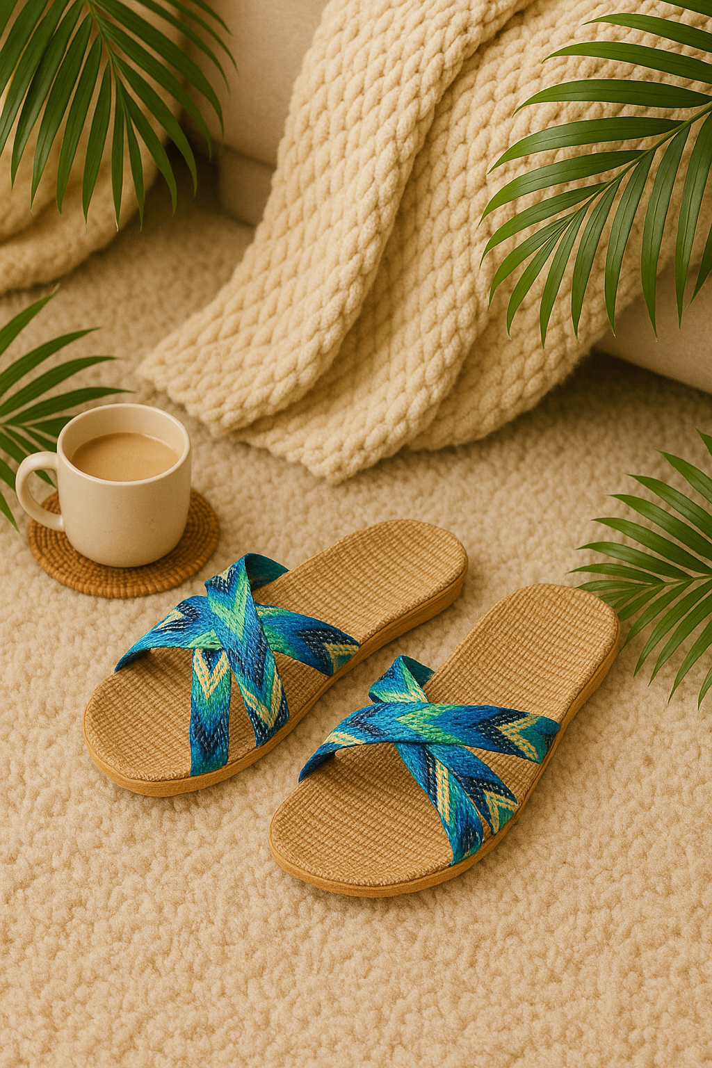 Sandales femme été confort semelle souple – dégradé bleu