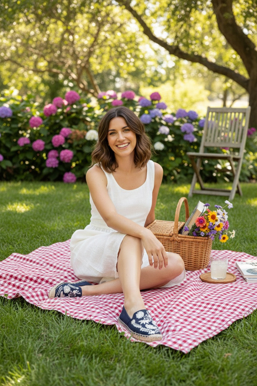 Espadrilles femme bleues – chic, confortables et semelle souple