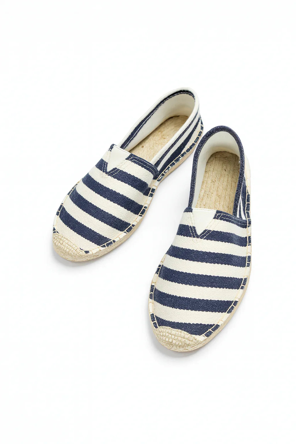 Espadrilles homme rayées bleu et blanc – style marin, légères et confortables