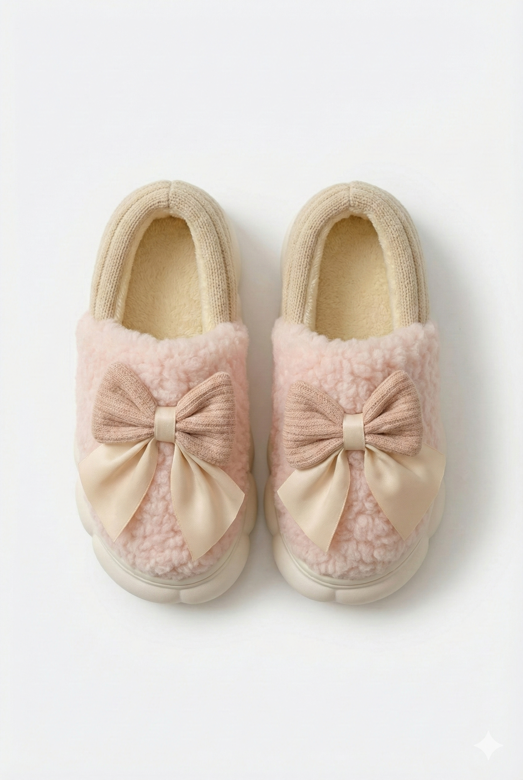 Chaussons femme rose fourrés — doux, chauds et confort maison