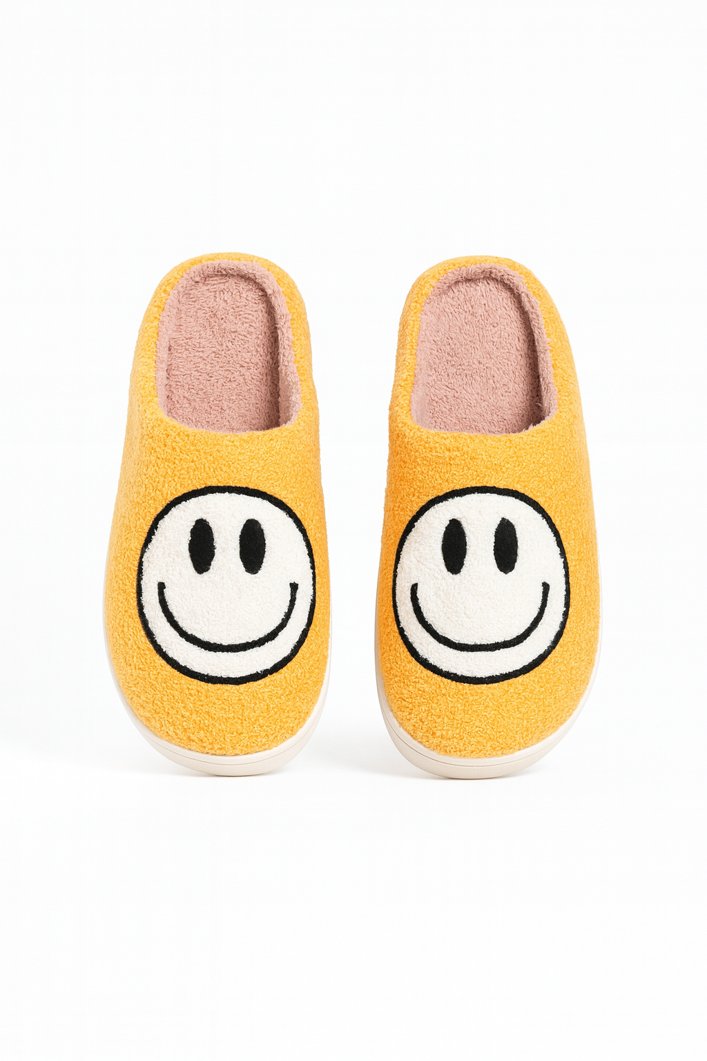 Chaussons homme orange effet peluche – doux et confortables
